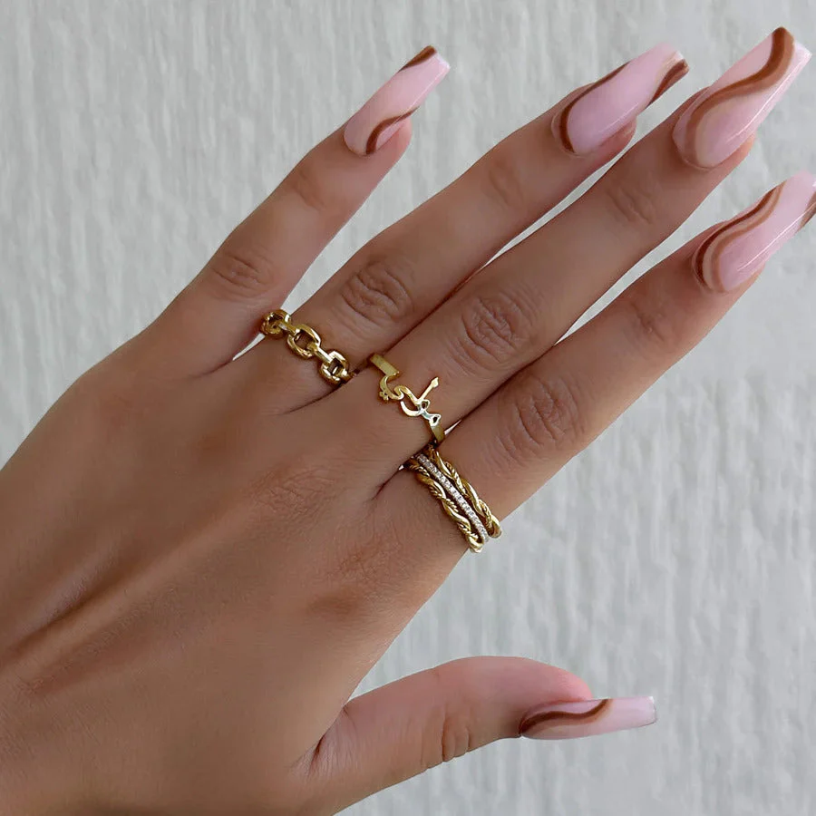 Arabic Custom Name Ring (gold & silver & rose gold) - Image 3
