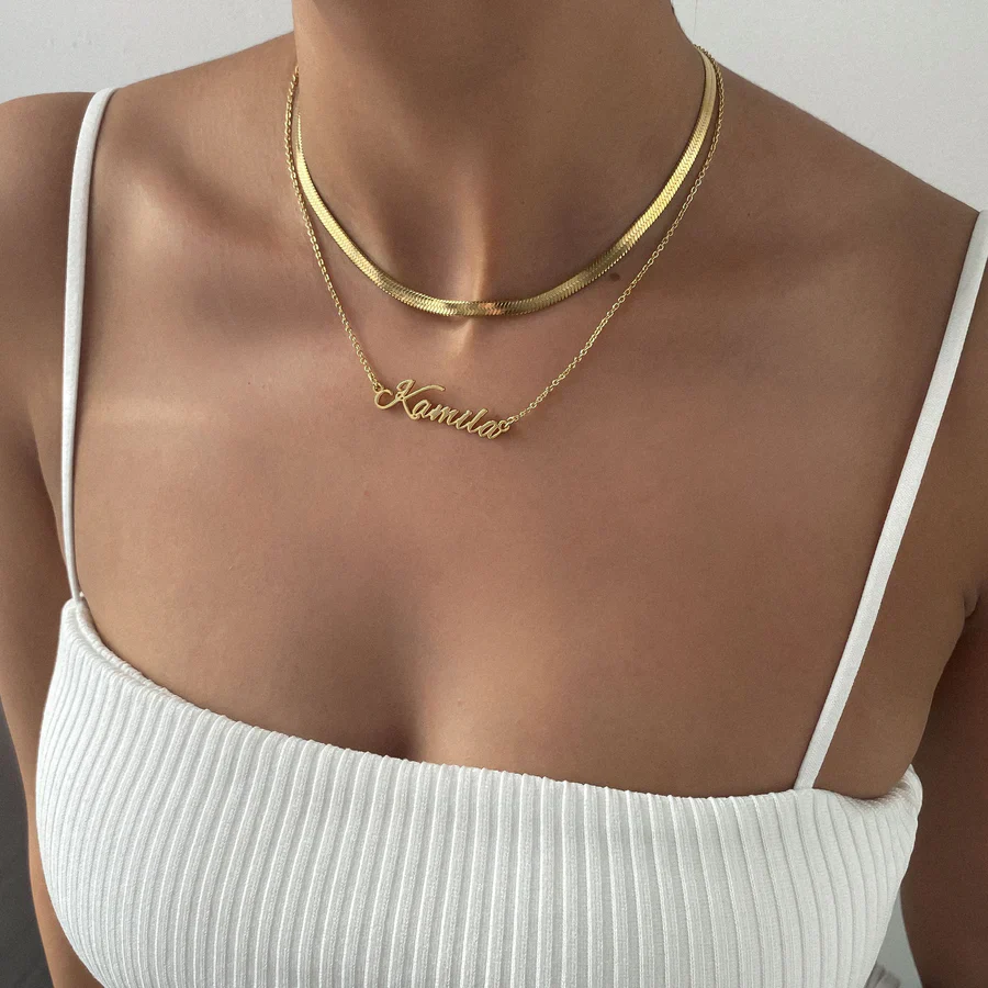 Herringbone Necklace - Image 3