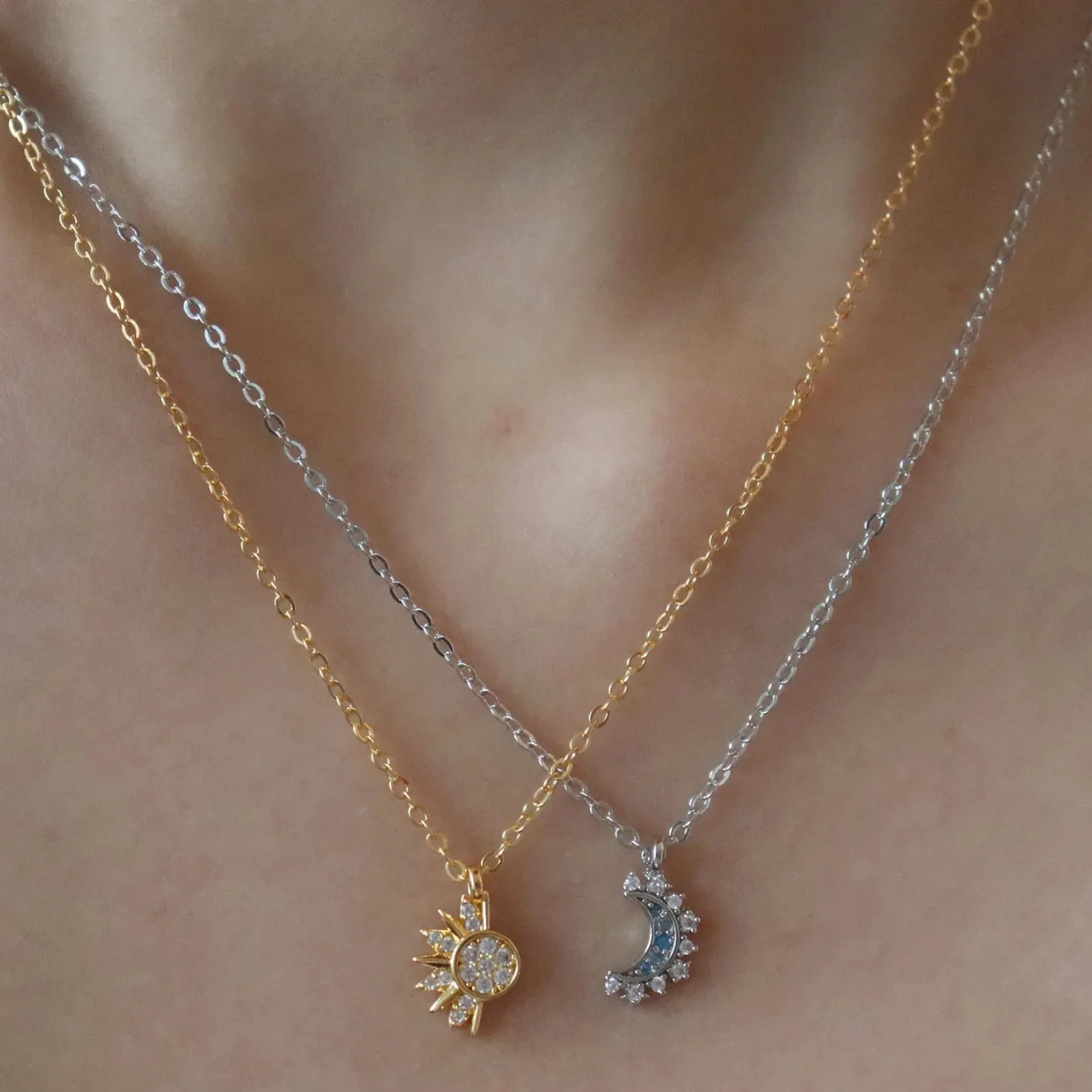 Sun & Moon Necklace (Detachable) - Image 5